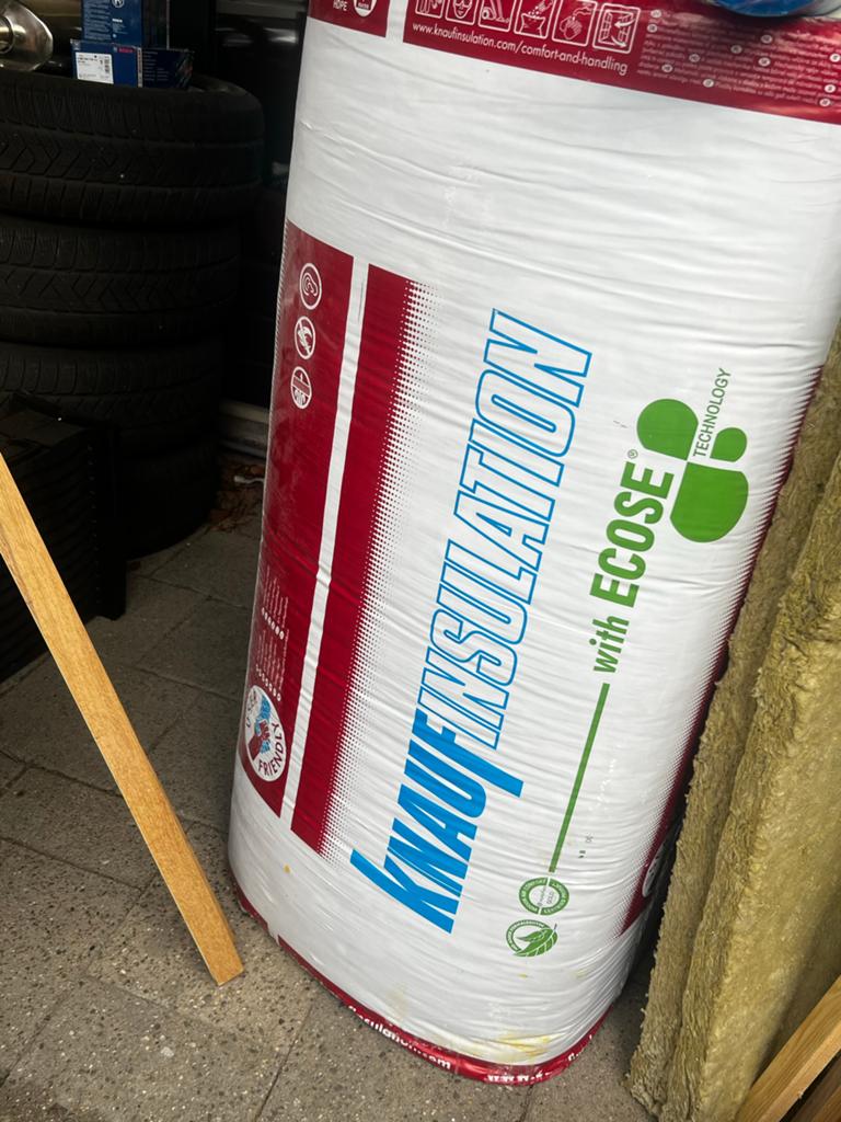 Knauf Insulation rockwool met Ecose Technology, Doe-het-zelf en Verbouw, Dakisolatie, 12 cm of meer, Nieuw, Ophalen of Verzenden