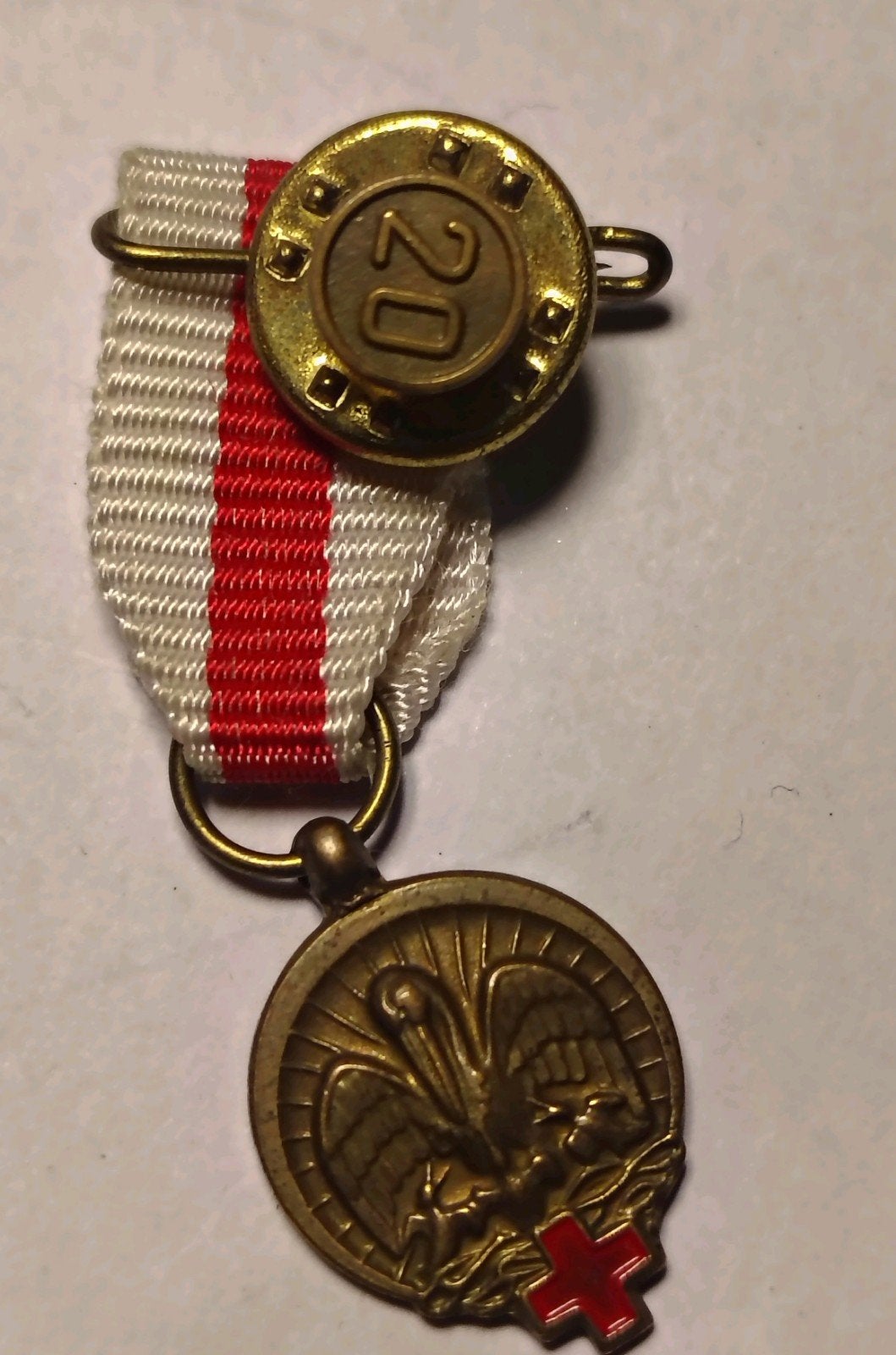 Rode Kruis Miniatuur Medaille, Ophalen of Verzenden, Overige materialen