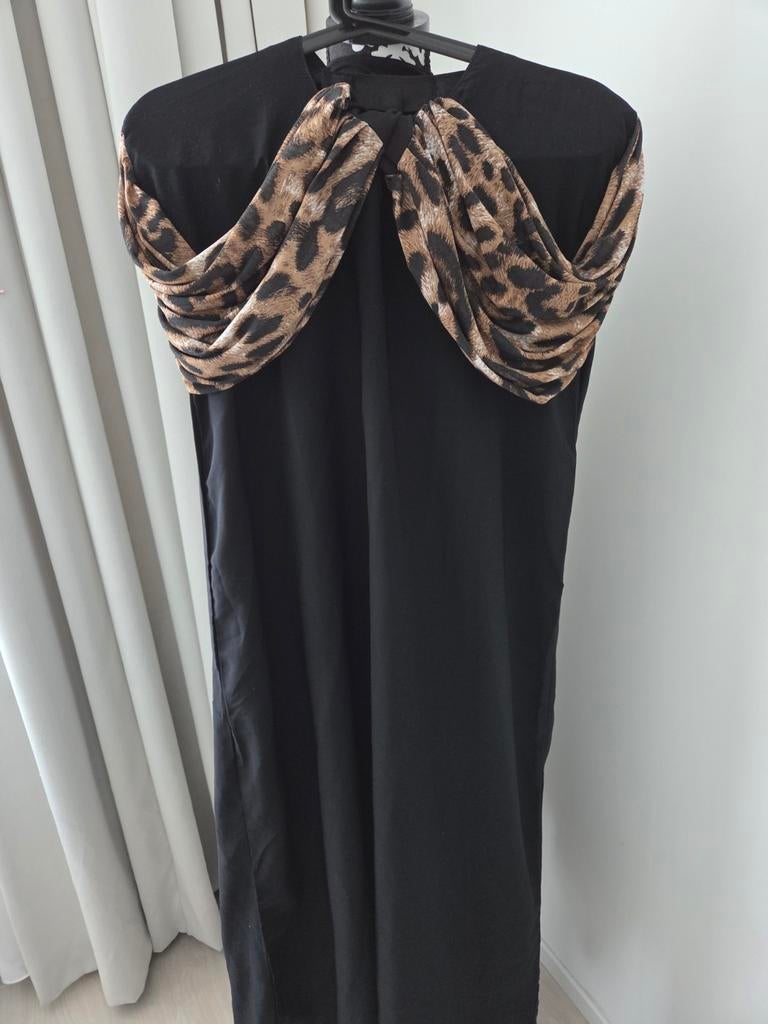 Zwarte Meisjes Abaya( voor 11-15 Jarige) Marokkaanse jurk, Zwart, Nieuw, Ophalen of Verzenden, Maat 34 (XS) of kleiner