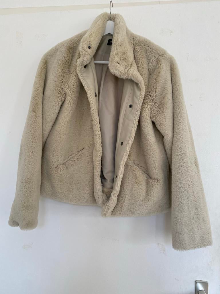 Fleece jas H&M maat S, Ophalen of Verzenden, Gedragen, Maat 36 (S), Beige