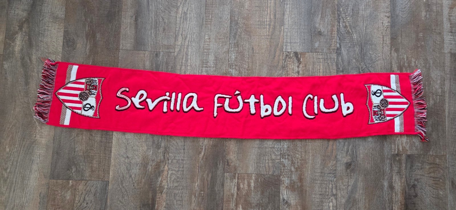 Sjaal Sevilla FC, Ophalen of Verzenden, Zo goed als nieuw, Buitenlandse clubs, Vaantje of Sjaal