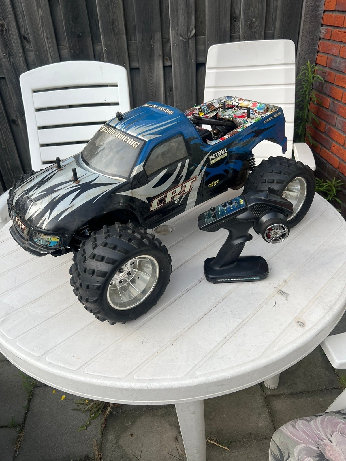Carson / FG  Monstertruck 1/5 26cc Benzine 2 takt RTR, Ophalen, Benzine, Gebruikt, Auto offroad