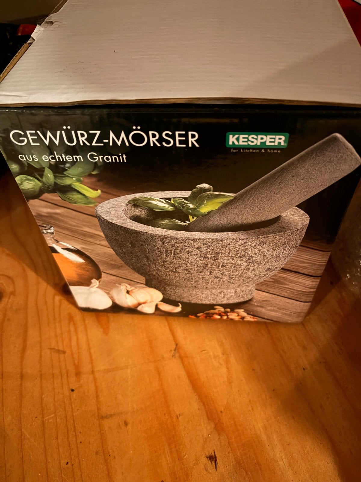 Grote granieten vijzel, nieuw en ongebruikt, Overige typen, Nieuw, Ophalen of Verzenden, Steen/keramiek