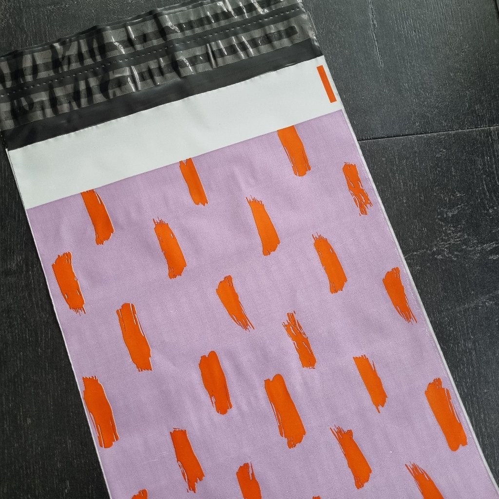Verzendzakken strepen zakken print verzendverpakkingen 50st, Diversen, Cadeaupapier, Verzenden, Nieuw
