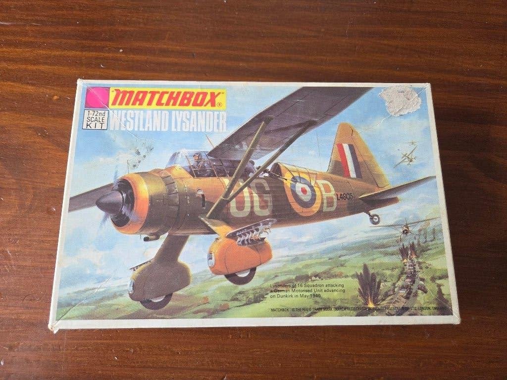 Modelbouwdoos Westland Lysander 1:72 Matchbox, Hobby en Vrije tijd, Modelbouw | Vliegtuigen en Helikopters, 1:72 tot 1:144, Gebruikt