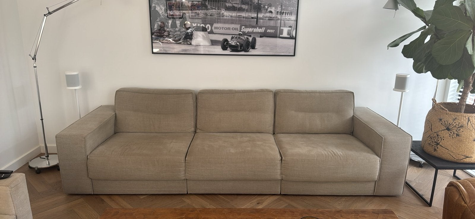 Vt wonen Bank, Huis en Inrichting, Banken | Bankstellen, 250 tot 300 cm, Gebruikt, VT WONEN, 75 tot 100 cm