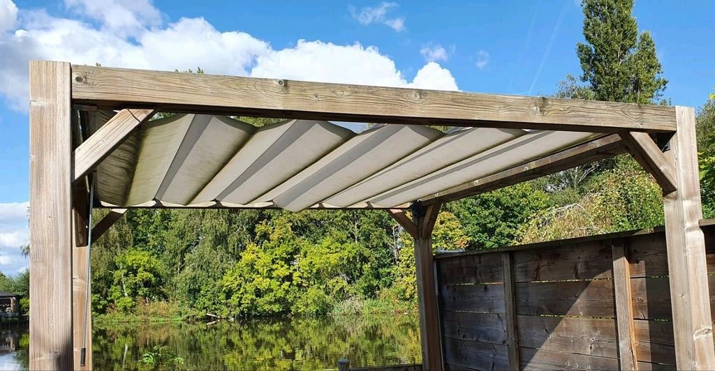Schaduwdoek voor pergola, inschuifbaar MOET WEG, Ophalen, Gebruikt