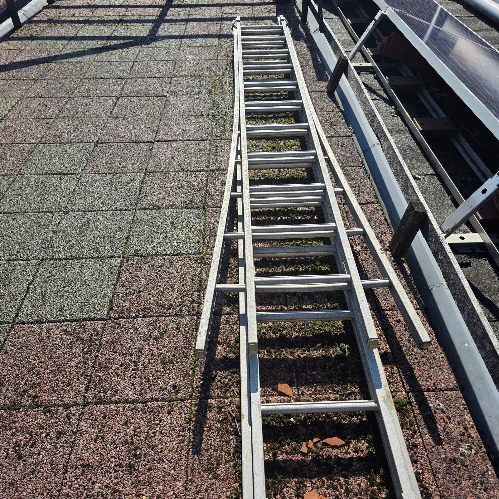 Lange aluminium ladder - Gebruikt, Ophalen, Gebruikt, Ladder, 4 meter of meer