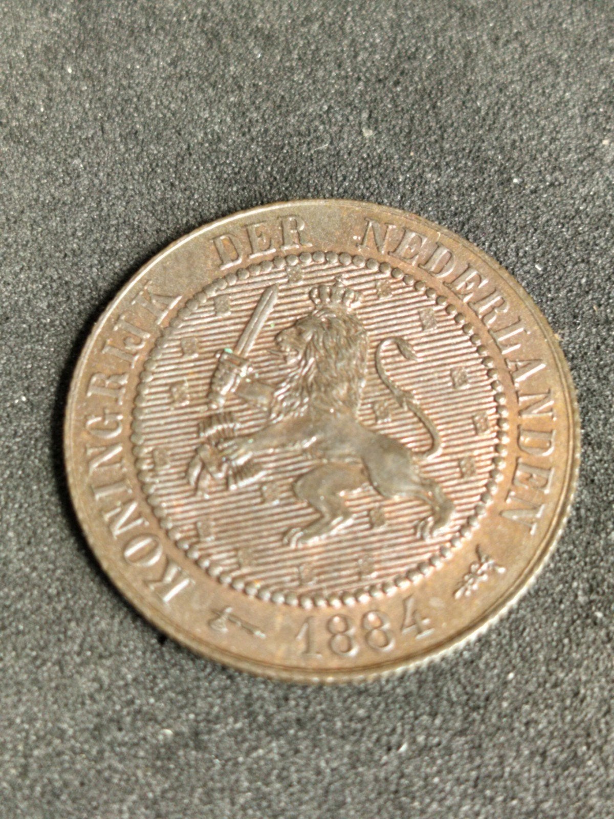 2 1/2 cent 1884 Willem 3 fdc, Postzegels en Munten, Munten | Nederland, Ophalen of Verzenden, Koning Willem III, Overige waardes