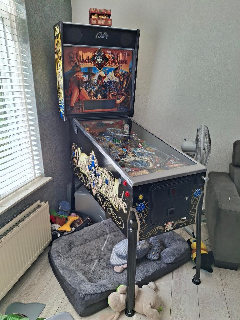 flipperkast Bally Black Rose flipperkast, Ophalen, Gebruikt, Mechanisch, Bally