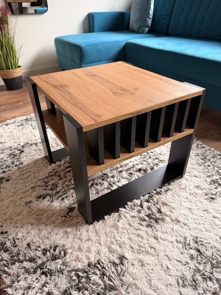 bijzettafel, Ophalen, Modern, chique, landelijk, 50 tot 100 cm, Vierkant