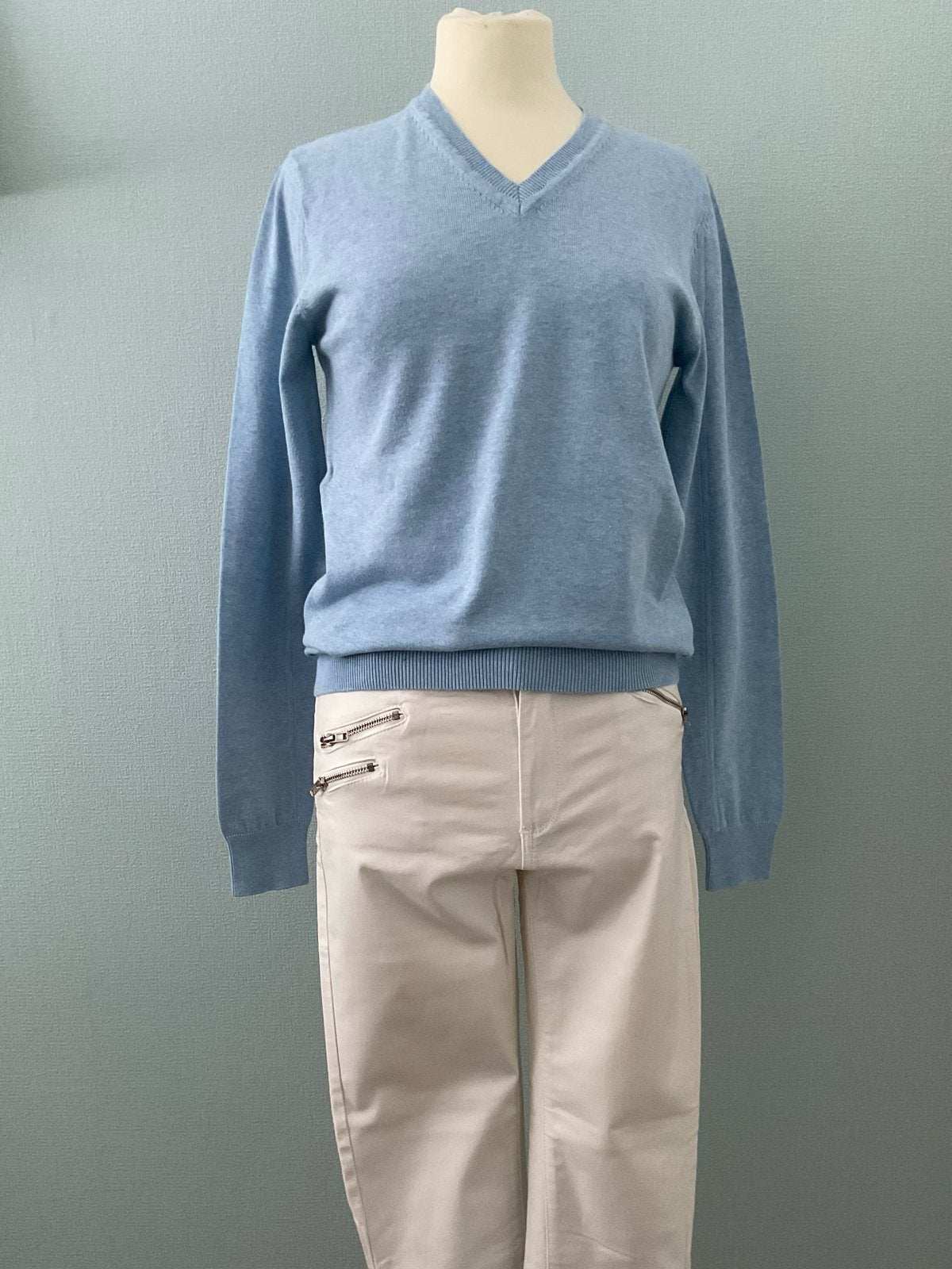 Blauwe/  Zaatxchi trui maat S, Ophalen of Verzenden, Zo goed als nieuw, Maat 38/40 (M), Blauw