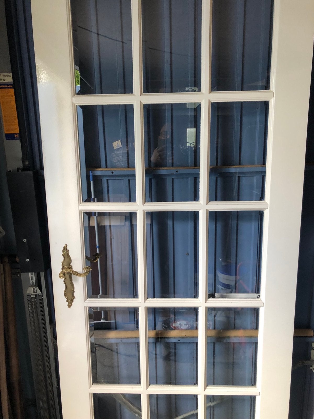 Opdek Binnendeur met glas en sierbeslag, Ophalen, Gebruikt, 80 tot 100 cm, Binnendeur