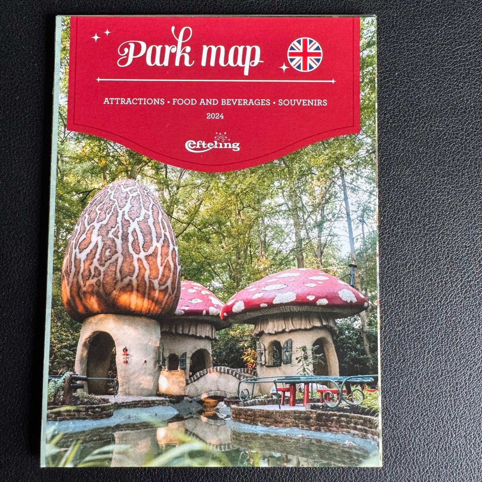Efteling Park Plattegrond 2024 - Engels, Verzenden, Zo goed als nieuw, Overige typen