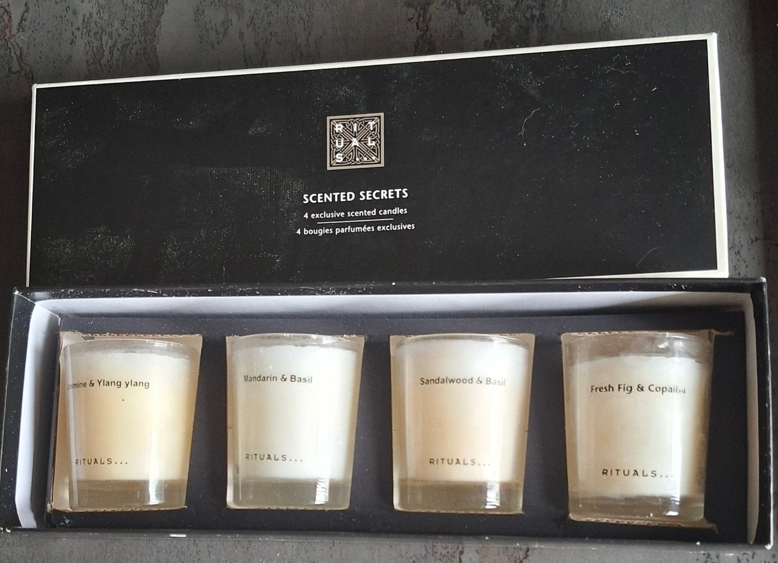 Rituals Scented Secrets Kaarsen Set - 4 Geuren, Meerkleurig, Was, Ophalen of Verzenden, Zo goed als nieuw