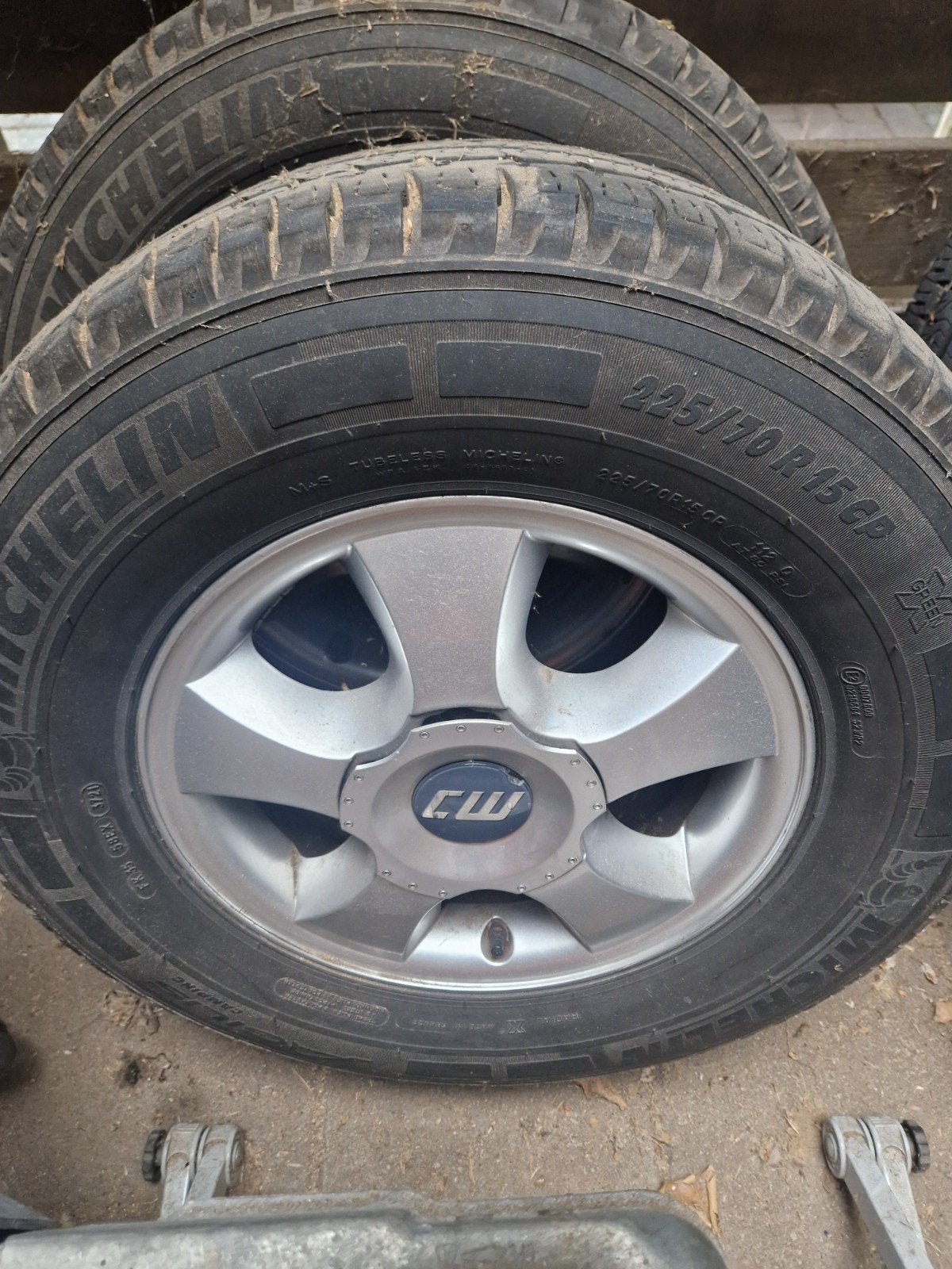 Michelin Agilis 225/70 R15 CP banden met velgen, Ophalen, 15 inch, Banden en Velgen, Bestelwagen