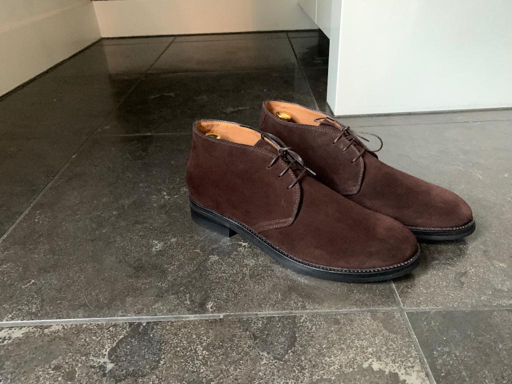 Silvano Sassetti handmade suède boots 43,5 als Nieuw, Bruin, Boots, Ophalen of Verzenden, Zo goed als nieuw