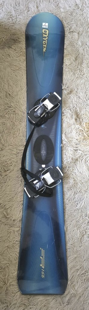 Vintage Oxygen FR 166 Racing Snowboard Hard-boot Binding, Ophalen, Zo goed als nieuw, Board