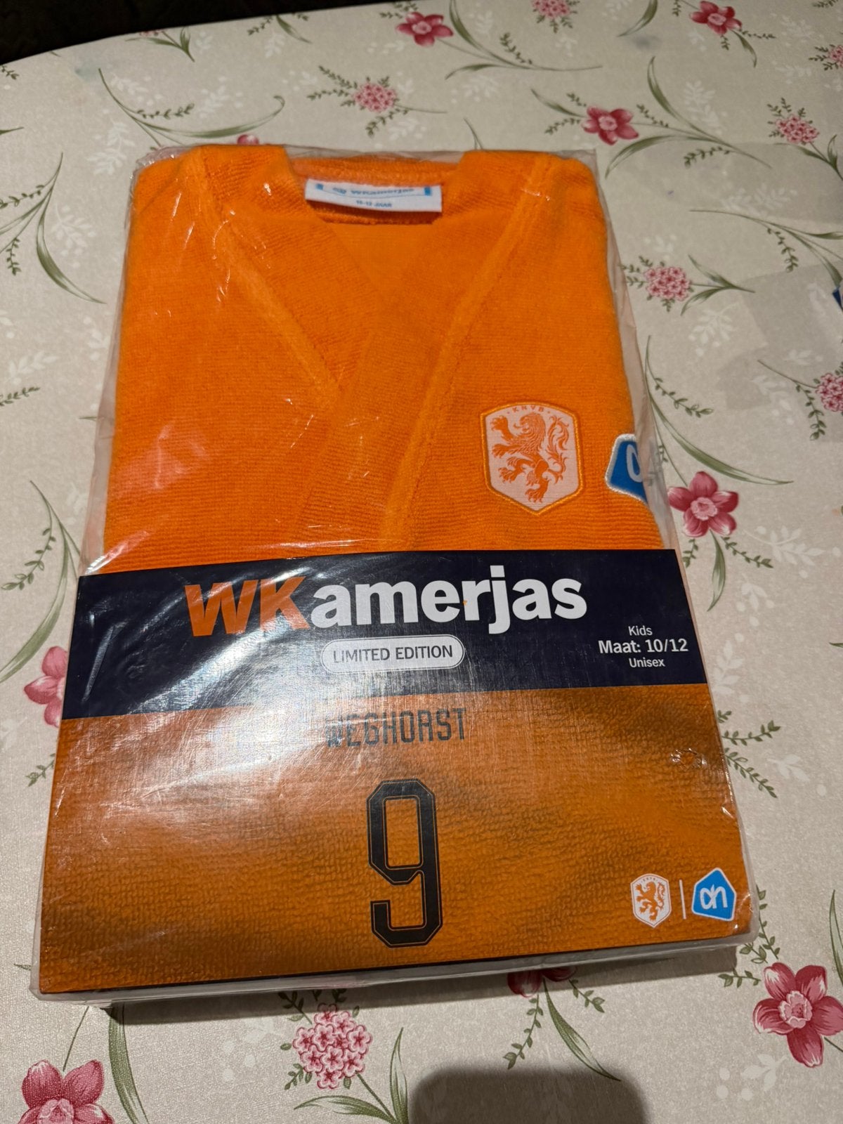 Badkamerjas van oranje en sjaal van psv, Ophalen, Nieuw, Overige maten, Oranje