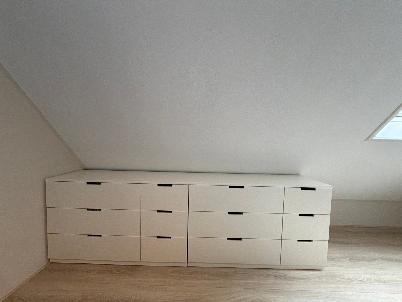 Witte IKEA NORDLI Ladekast 12 lades (2 modulaire elementen), Huis en Inrichting, Kasten | Ladekasten, Ophalen, Overige materialen