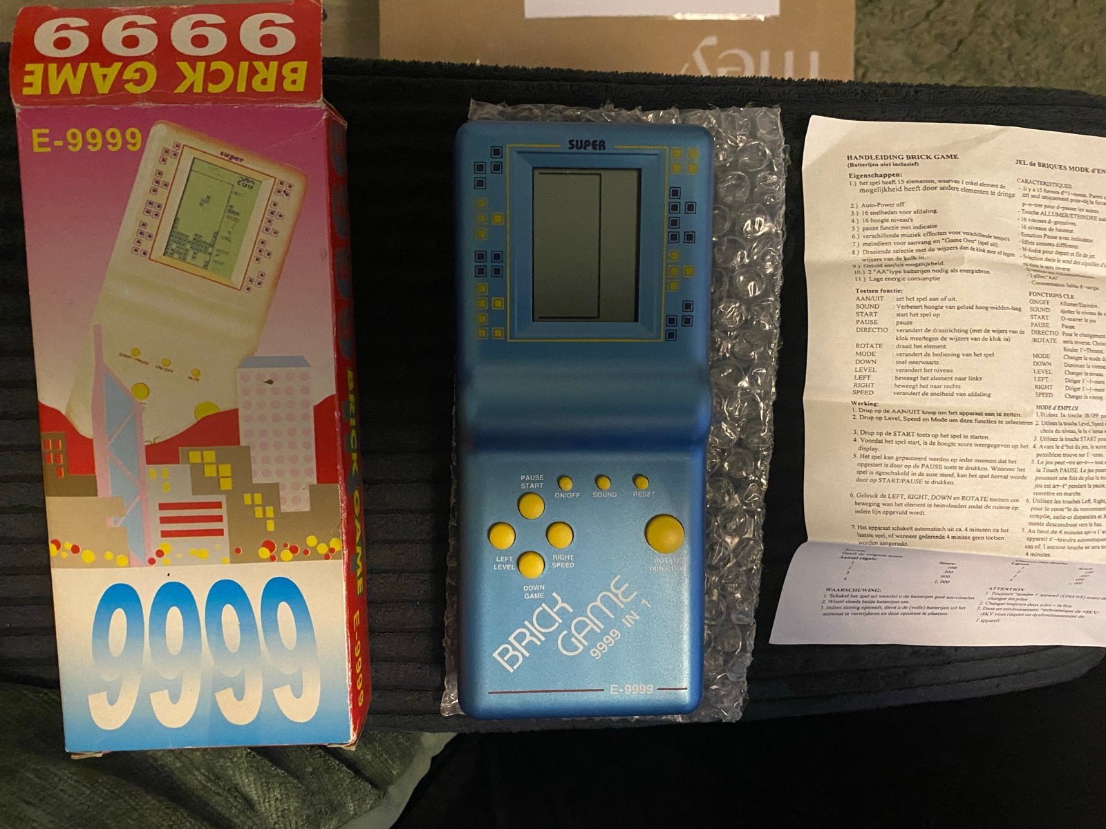 Brick Game E-9999 - Klassieke Handheld Console, Spelcomputers en Games, Games | Overige, Puzzel en Educatief, 1 speler, Nieuw