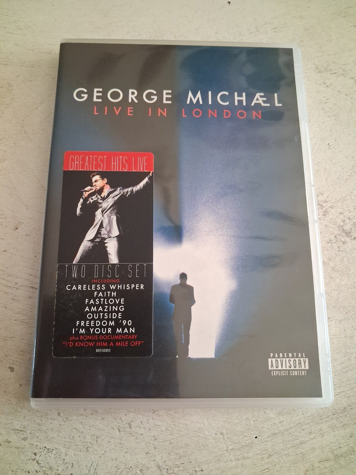muziek dvd van George Michael live in London, Alle leeftijden, Ophalen, Zo goed als nieuw