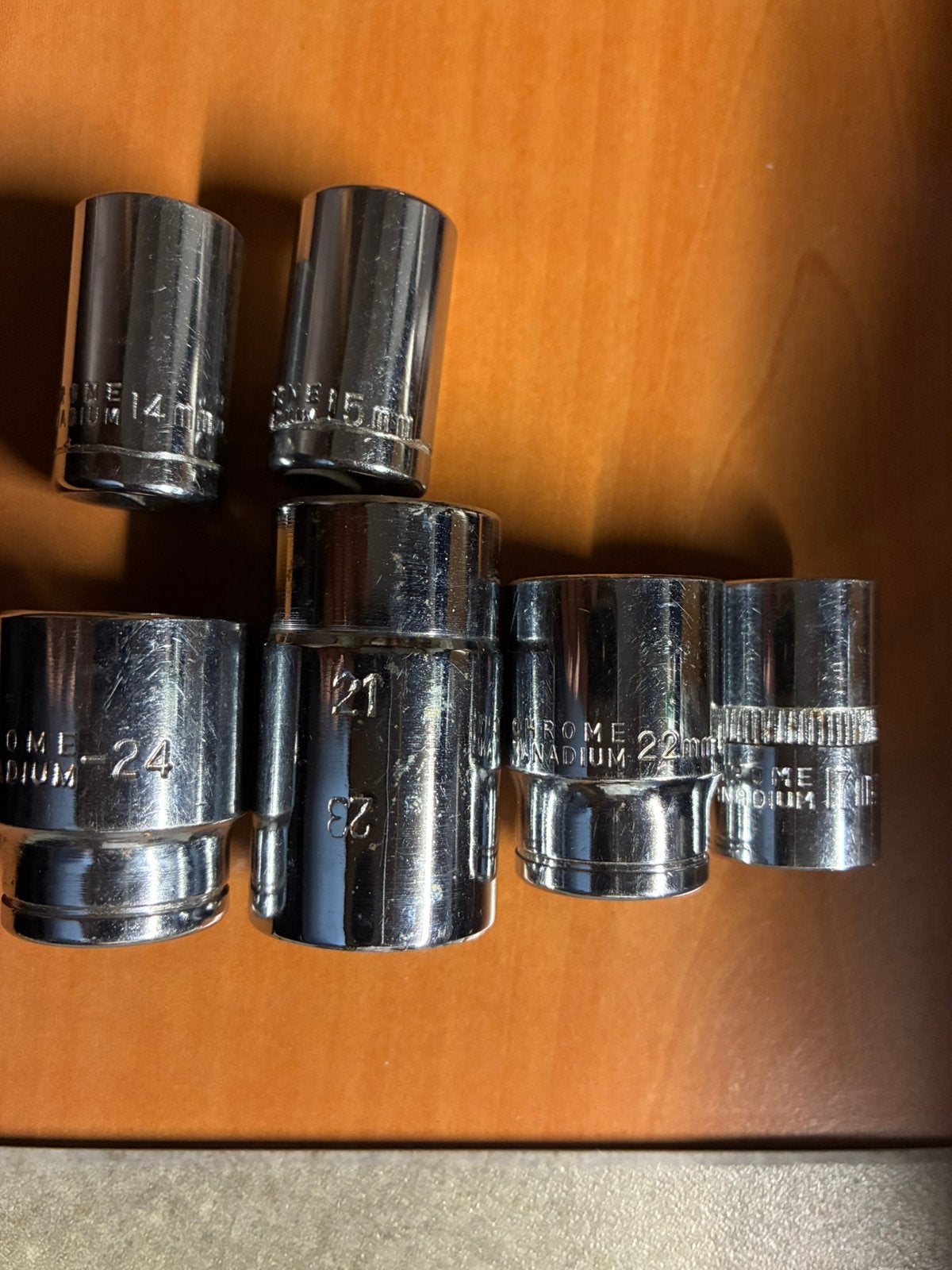 doppen 6 stuks doppen 1/2 inch dopsleutel, Ophalen of Verzenden