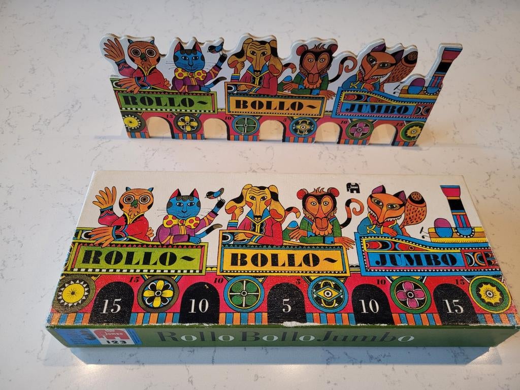 Rollo Bollo Jumbo Vintage Houten knikkerspel, Ophalen of Verzenden, Gebruikt, Jumbo