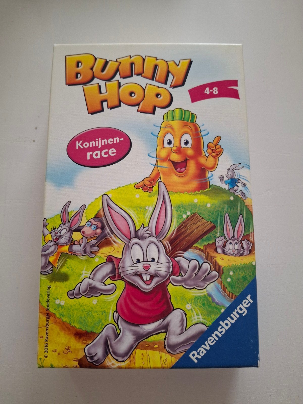 Bunny Hop Konijnenrace Bordspel Ravensburger, Drie of vier spelers, Ophalen of Verzenden, Zo goed als nieuw, Ravensburger