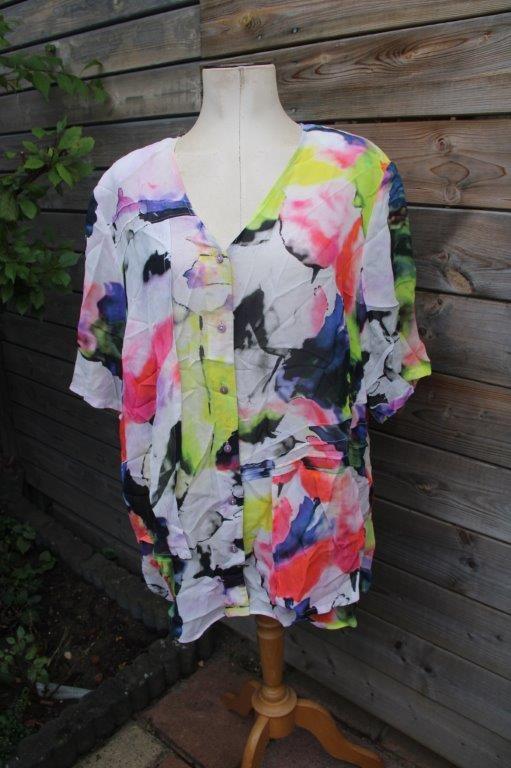 Tuniek gekleurd Sempre Piu mt 50 transp Vaste prijs, Kleding | Dames, Overige kleuren, Blouse of Tuniek, Ophalen of Verzenden