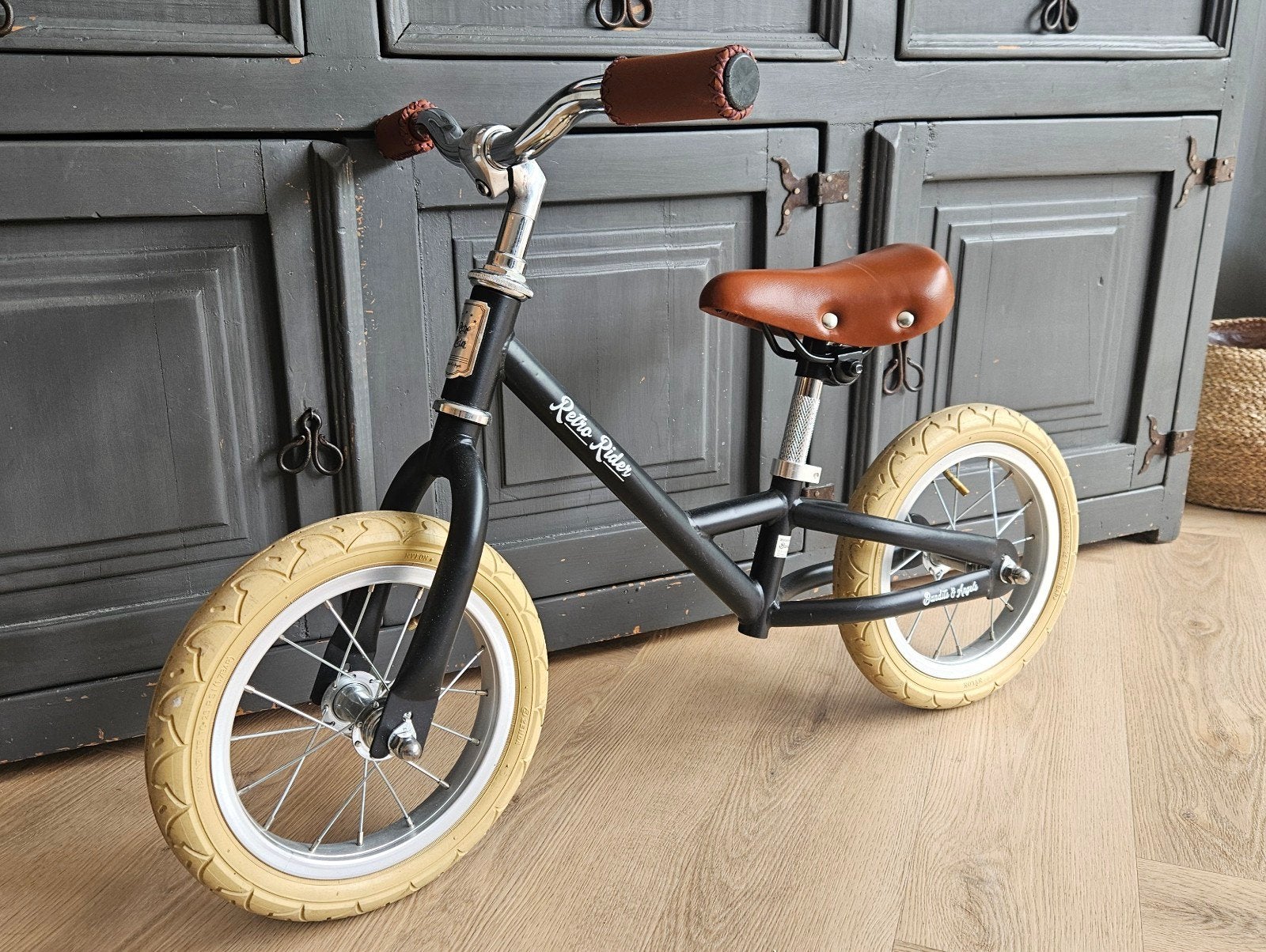 Bandits & Angels Retro Rider loopfiets - Zwart, Ophalen, Zo goed als nieuw, Minder dan 16 inch, Bandits & Angels
