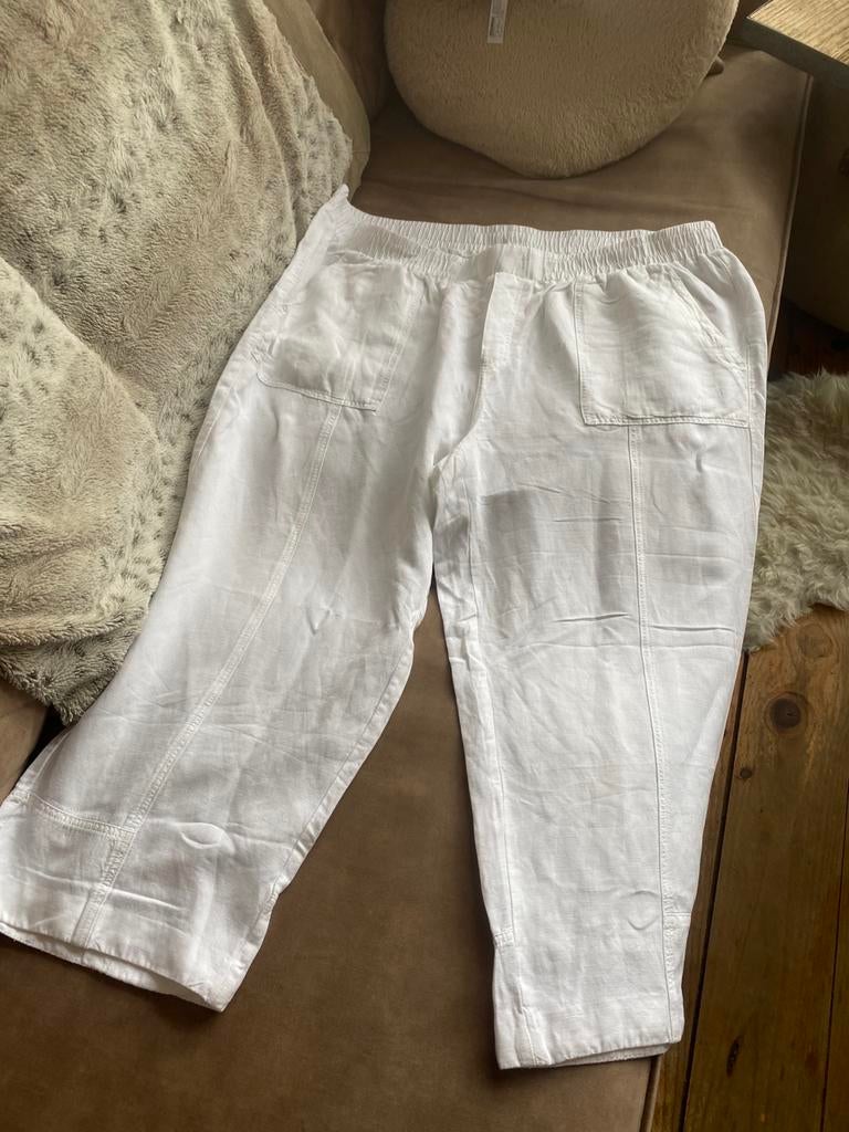 Norah witte zomer broek mt 48, Kleding | Dames, Ophalen of Verzenden, Zo goed als nieuw, Wit, Broek of Spijkerbroek
