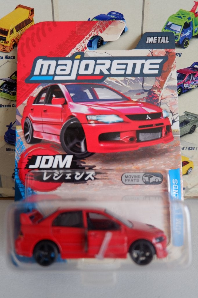 Majorette, Mitsubishi Lance EVO JDM, Ophalen of Verzenden, Nieuw, Auto