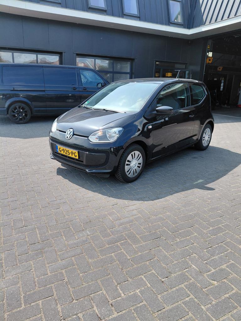 Volkswagen up! 1.0 44KW/60PK 5-DRS 2014 Zwart, Auto's, Voorwielaandrijving, Up!, 4 stoelen, Zwart