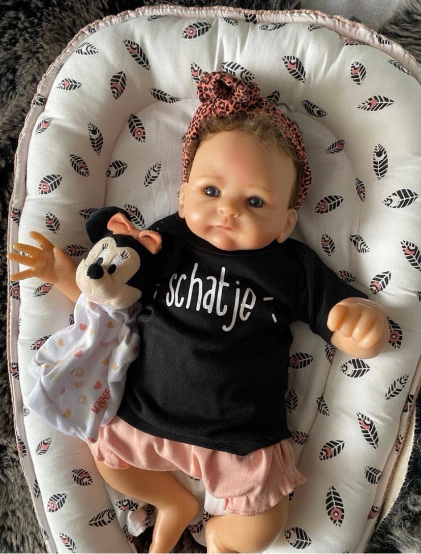Reborn baby little peanut 🌷certificaat 🌷 €100,- incl verz, Kinderen en Baby's, Babykleding | Petten en Hoeden, Verzenden, Zo goed als nieuw