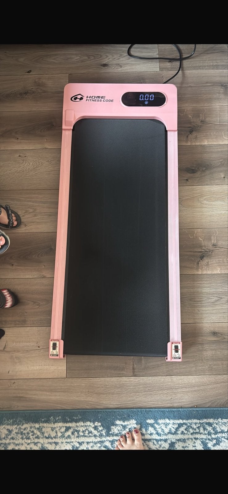Roze HOME FITNESS CODE Loopband met afstandsbediening, Ophalen, Zo goed als nieuw, Metaal, Loopband