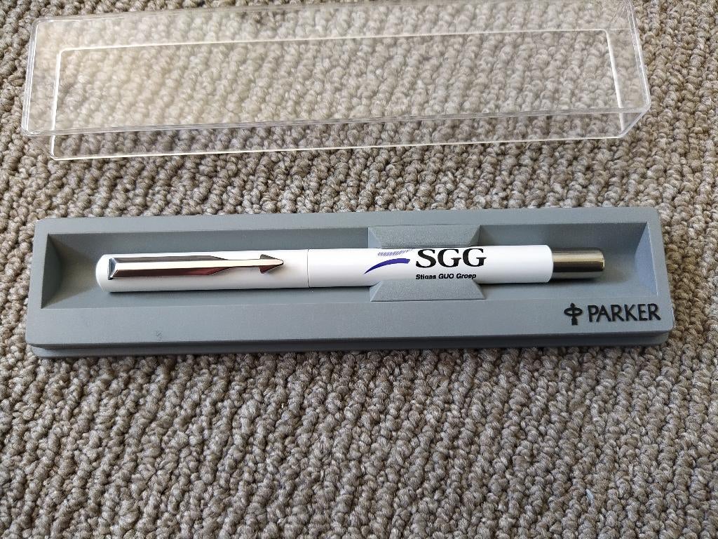 Parker Pen - Special Edition SGG Stigas GUO Groep, Verzamelen, Pennenverzamelingen, Ophalen, Parker, Balpen, Met reclame