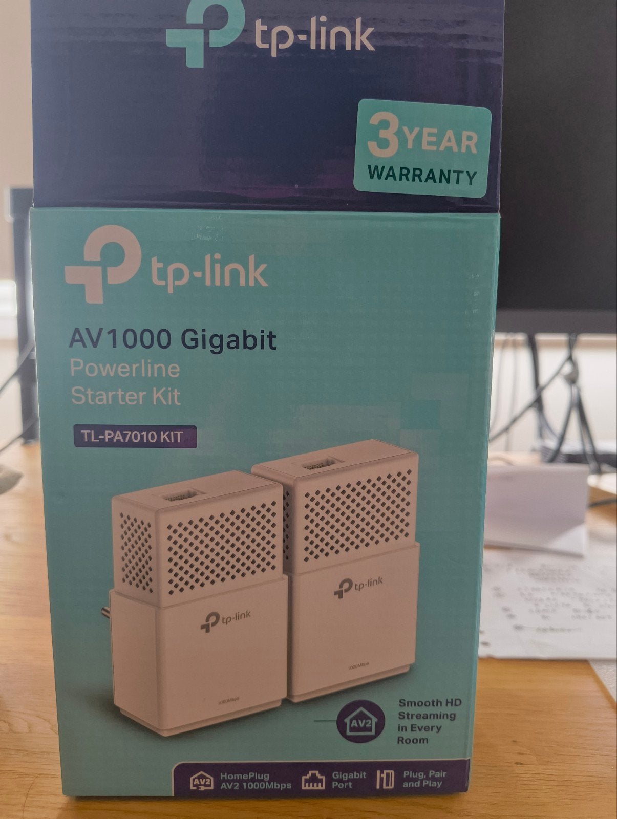 TP-Link AV1000 Gigabit Powerline Starter Kit TL-PA7010, Ophalen of Verzenden, Zo goed als nieuw, TP-Link