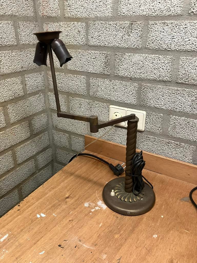Art deco bronzen lampevoet, Ophalen of Verzenden
