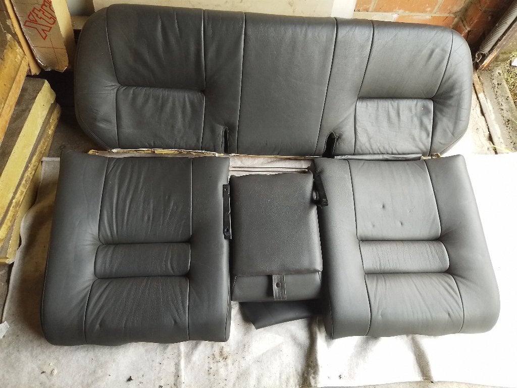 Volvo 940 sedan achterbank donker grijs leder, Ophalen, Gebruikt, Volvo