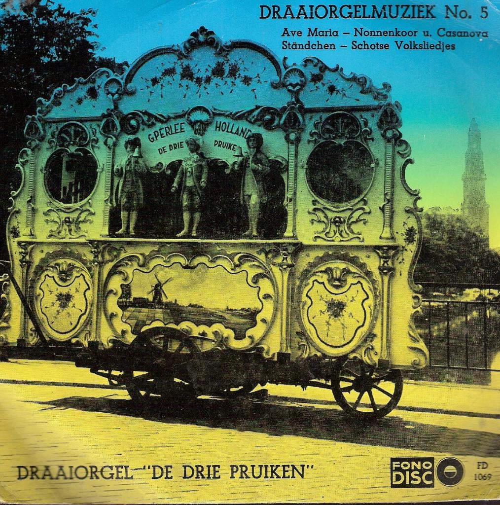 Draaiorgel De Drie Pruiken -zeldzame vinyl EP STREETORGAN, Ophalen, Gelezen, Artiest