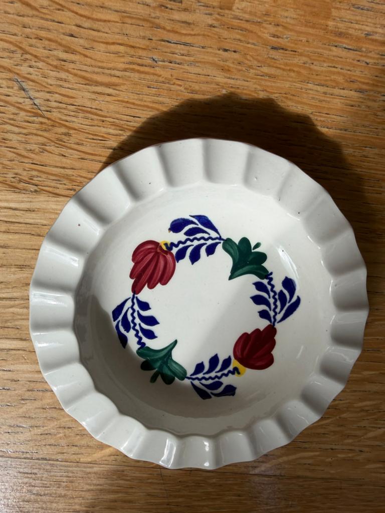 Boerenbont asbak, puntgaaf, Huis en Inrichting, Keuken | Servies, Overige typen, Ophalen of Verzenden, Zo goed als nieuw, Aardewerk