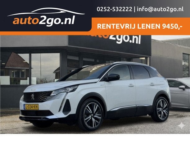 Peugeot 3008 1.6 GT-LINE HYBRID 225 BLUE AUT8 LEDER NAVI CAM, Auto's, Peugeot, Euro 6, 4 cilinders, Wit, Grijs