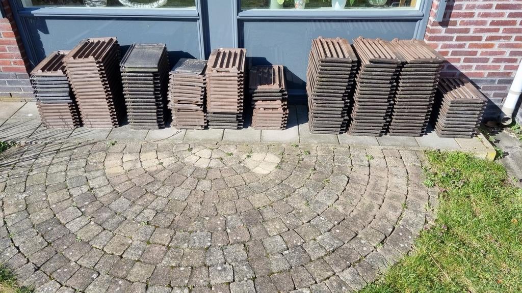 172 Gebruikte Dakpannen - Ideaal voor Renovatie of Project, Doe-het-zelf en Verbouw, Dakpannen en Dakbedekking, Gebruikt, Steen of Klei