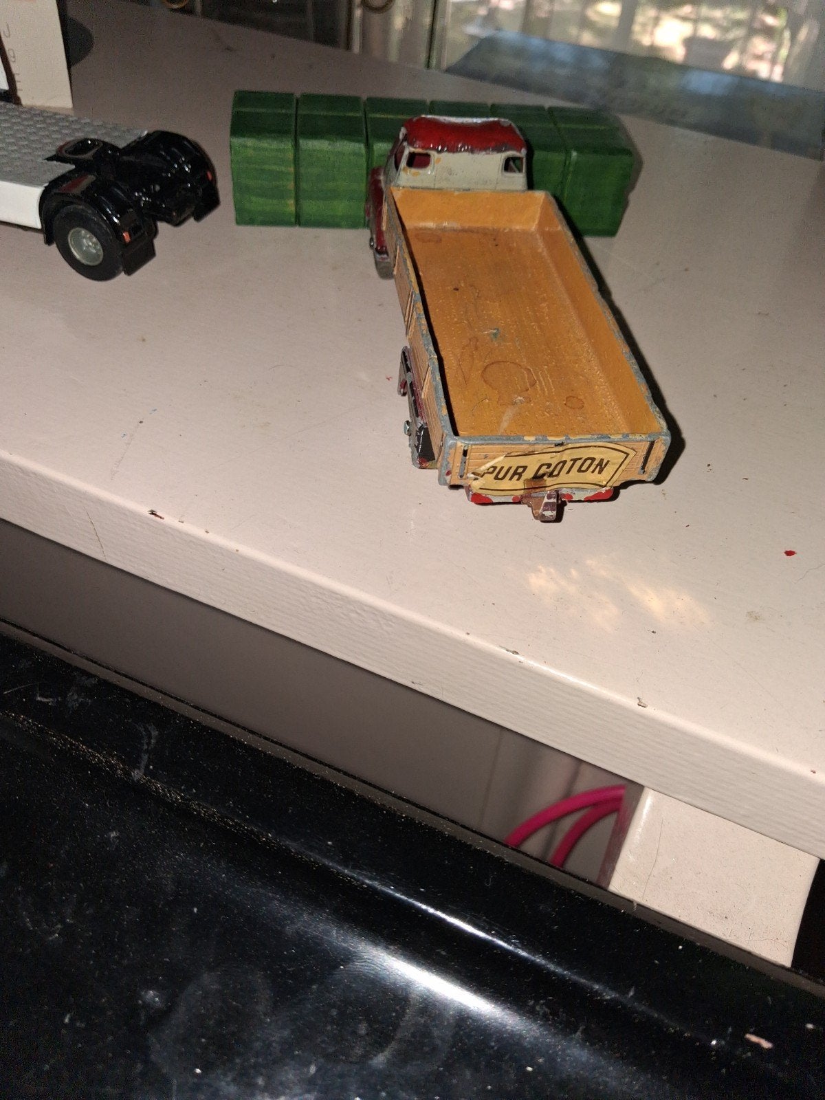prachtige bedford  big lift dinkeytoys, Hobby en Vrije tijd, Modelauto's | 1:32, Ophalen of Verzenden, Bus of Vrachtwagen, Dinky Toys