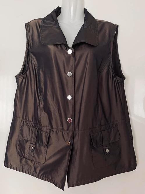 Frank Walder bodywarmer maat 46 [v], Ophalen of Verzenden, Zo goed als nieuw, Maat 46/48 (XL) of groter, Bruin