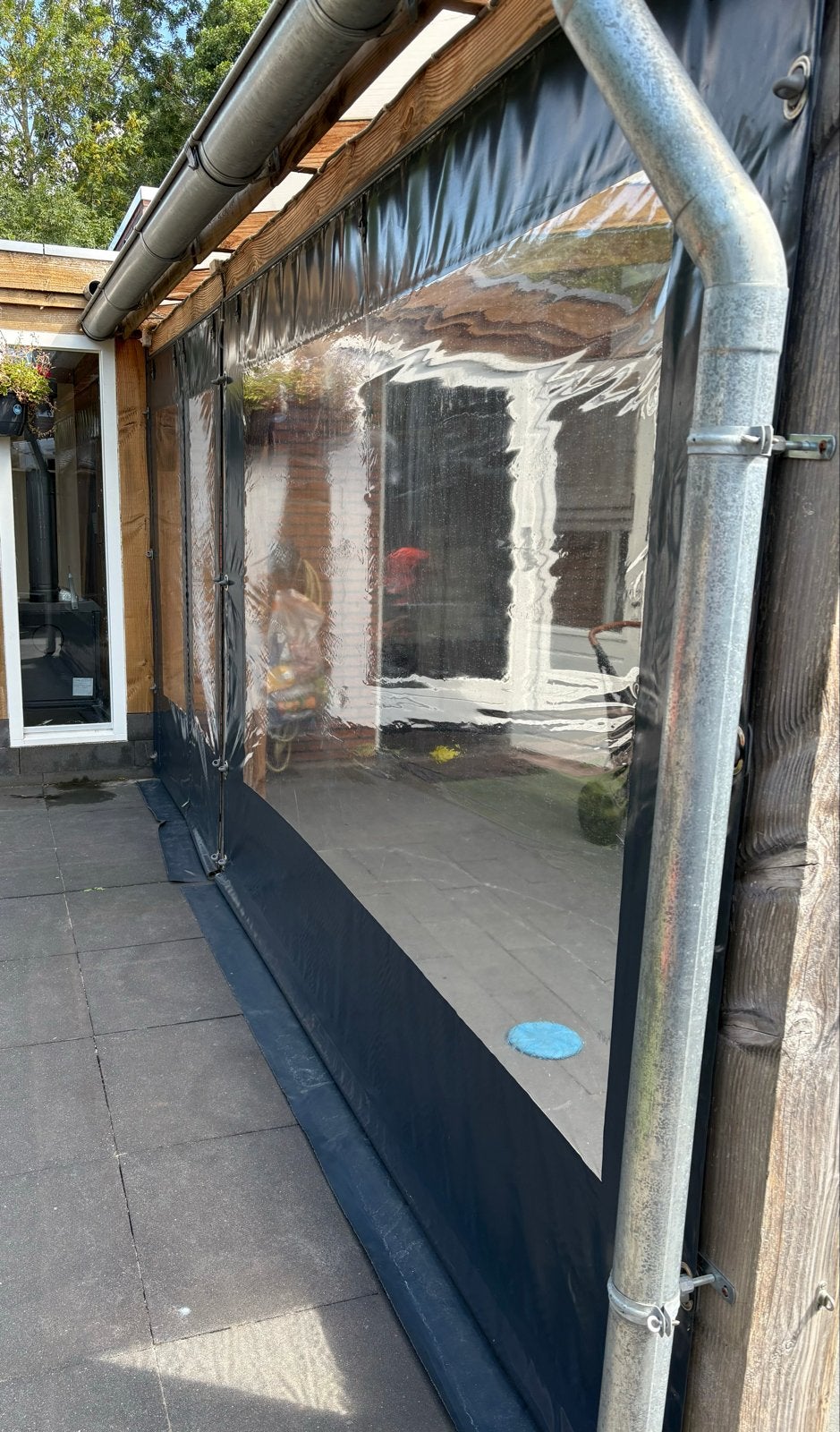 Zeilen voor overkapping - Transparant en weerbestendig, Ophalen, Gebruikt, Overige typen
