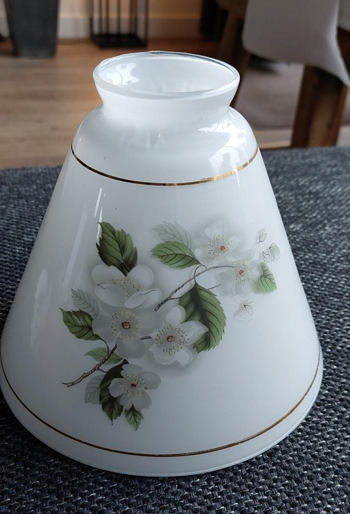 Vintage lampenkap van melkglas, Ophalen of Verzenden