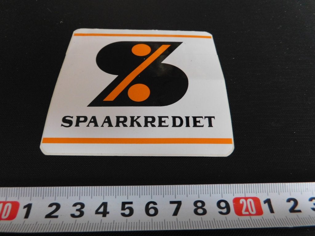 sticker Spaarkrediet logo *, Ophalen, Zo goed als nieuw