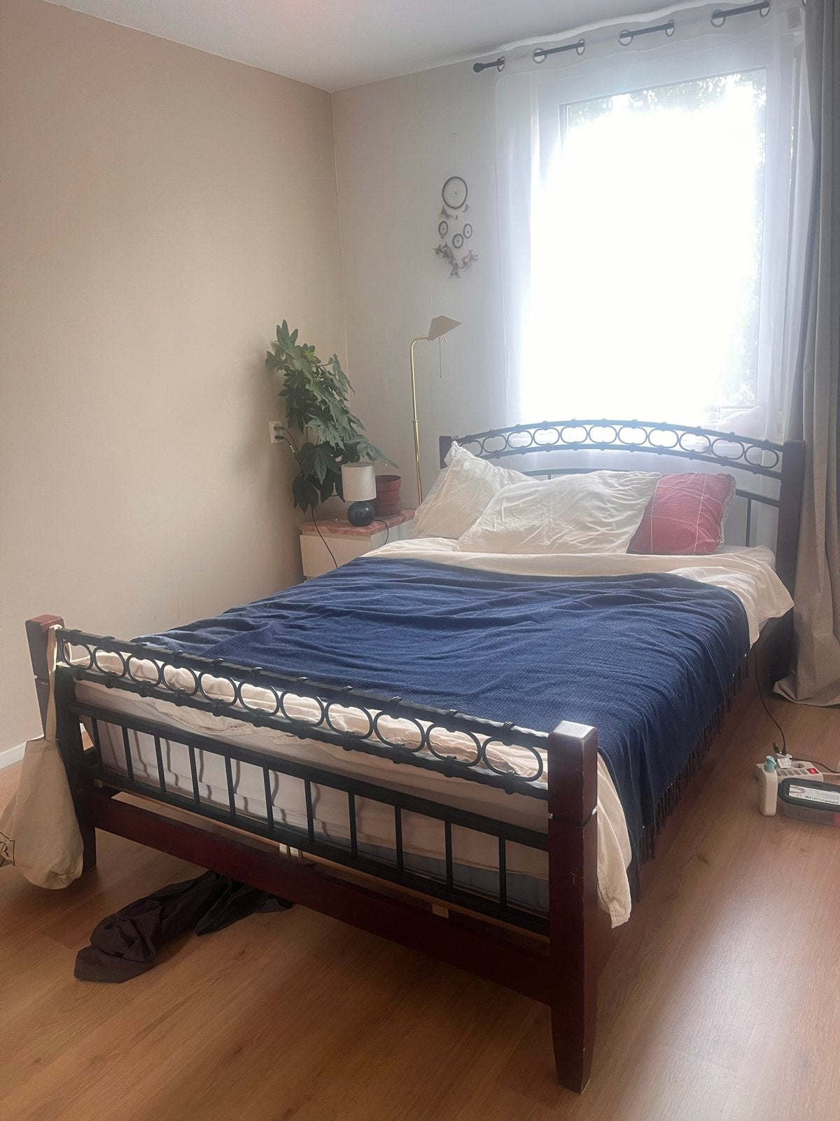 Tweepersoonsbed elektische lattenbodem! Verstelbaar, Huis en Inrichting, Ophalen, Bruin, Tweepersoons, 140 cm